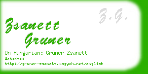 zsanett gruner business card